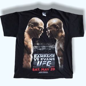 UFC Rashad Evans vs Rampage Jackson Retro T shirt